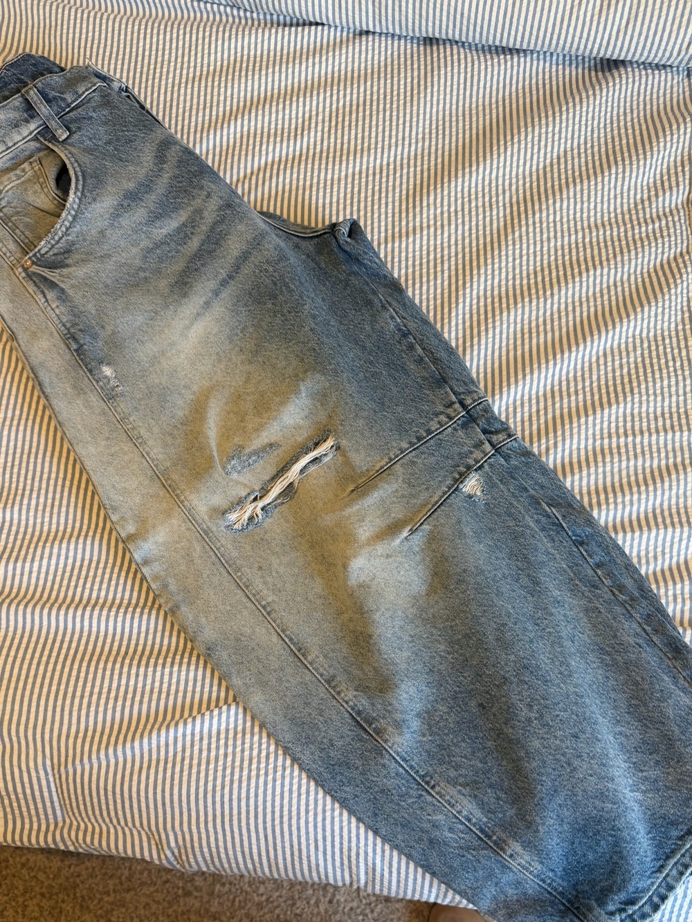 Free People Barrel Jeans